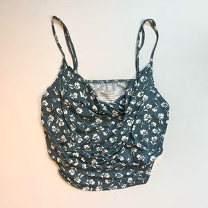 Urban Outfitters blue floral tank